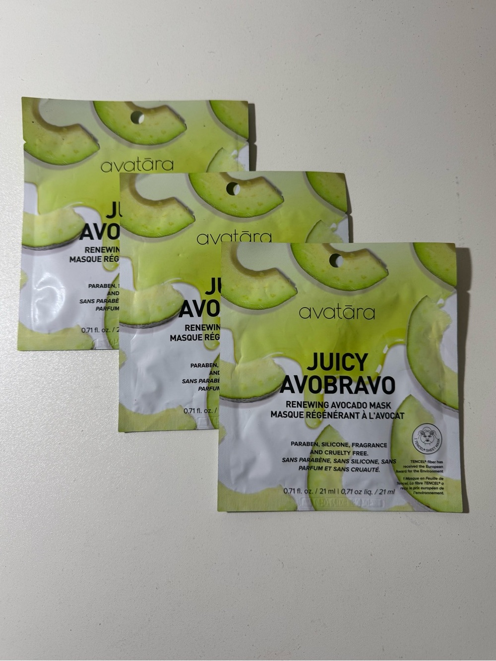 Avobravo Renewing Avocado’s Mask (3pk)